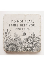 Twelve Stone Art Spiritual Coaster Do Not Fear I will Help You