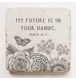Twelve Stone Art Spiritual Coaster My Future is in Your Hands
