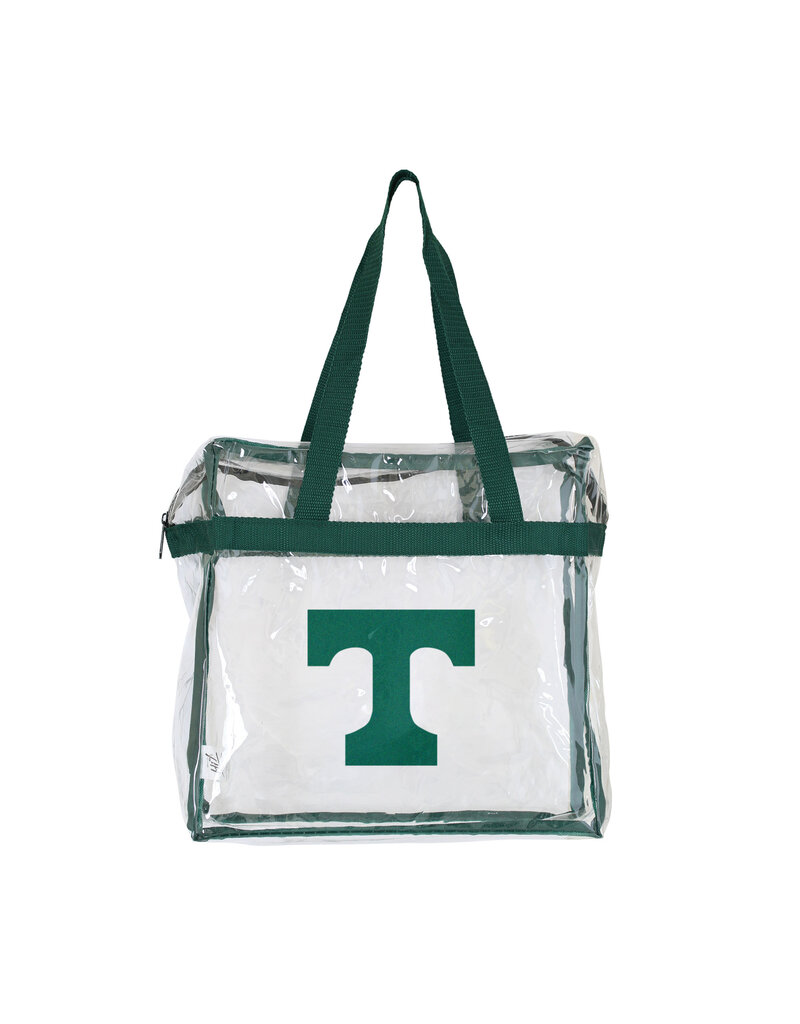 Spirit Products Clear Stadium Regulation Tote Green Bag