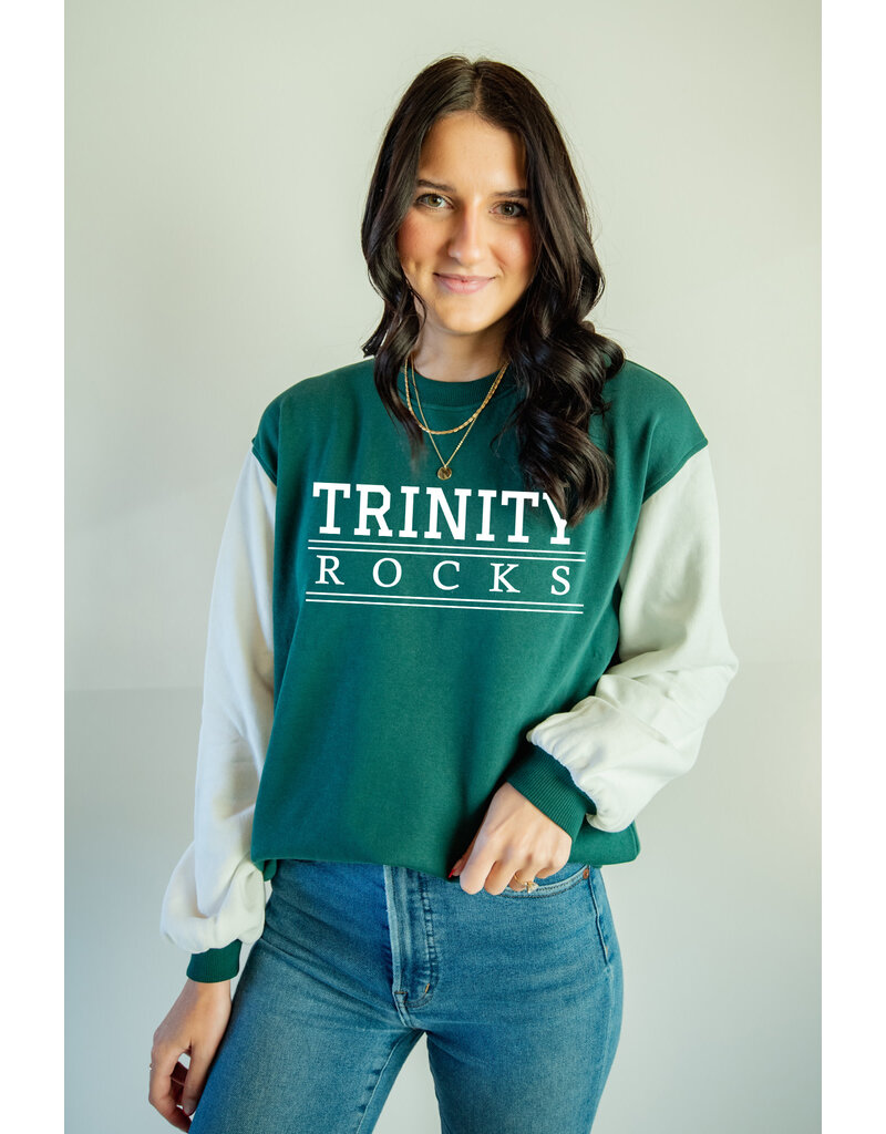 Game Social Final Sale Ladies Two Color Fleece Crew