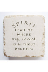 Twelve Stone Art Small Block Stone "Spirit Lead Me Where my Trust is without Borders."
