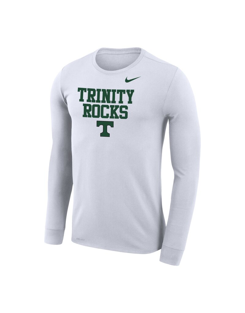 Nike Nike White Legend DriFit Trinity Rocks T L/S