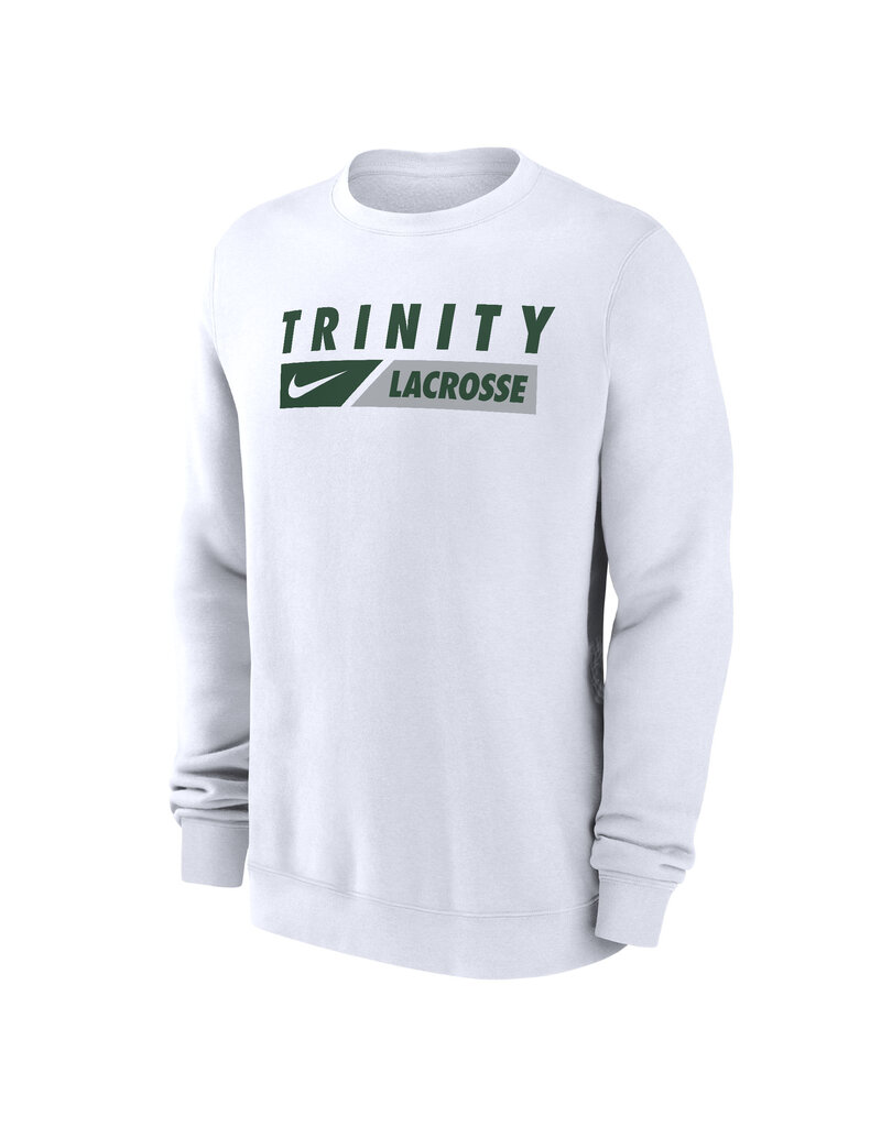 Nike Final Sale Nike White Lacrosse Club Fleece Crew
