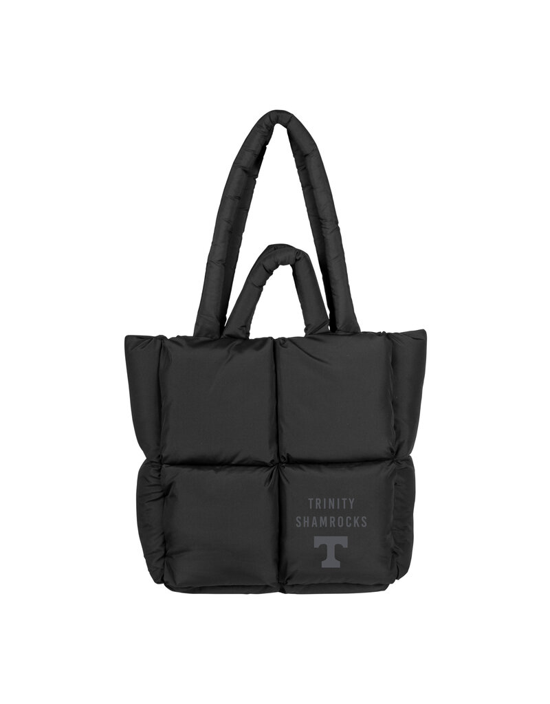 Logo Brands Trinity Black Puff Tote