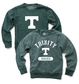 Wes & Willy Final Sale Youth Reversible Fleece Sweatshirt Power T Green