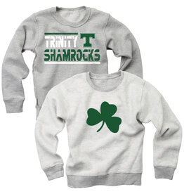 Wes & Willy Youth Reversible Fleece Sweatshirt Shamrock Heather