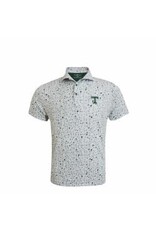 Horn Legend Performance Green Football Pattern Polo