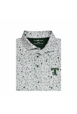 Horn Legend Performance Green Football Pattern Polo