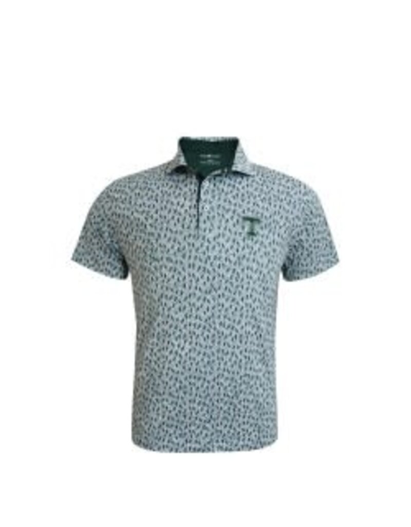 Horn Legend Performance Green Lacrosse Pattern HL1114 Polo