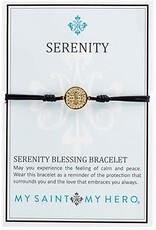 My Saint My Hero Serenity Bracelet Gold with Black Cord