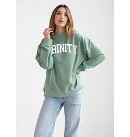 University Girls Chicka-D Nantucket Mock-Neck Mint Sweatshirt