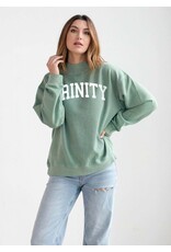 University Girls Chicka-D Nantucket Mock-Neck Mint Sweatshirt
