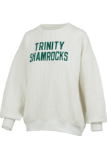 pressbox Pressbox Roxbury Ivory Quilted Crew Oversized Fleece