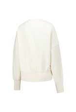 pressbox Pressbox Roxbury Ivory Quilted Crew Oversized Fleece