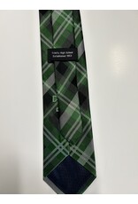 Candor Threads New Green/Black Plaid Design Tie Woven Silk