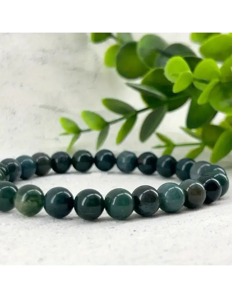 Bead Bracelet Grey/Green Mixed