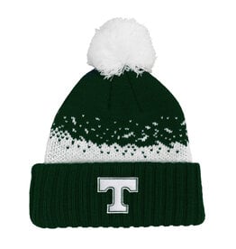 Logo Fit Iceman Speckle Pattern Knit Hat with Pom