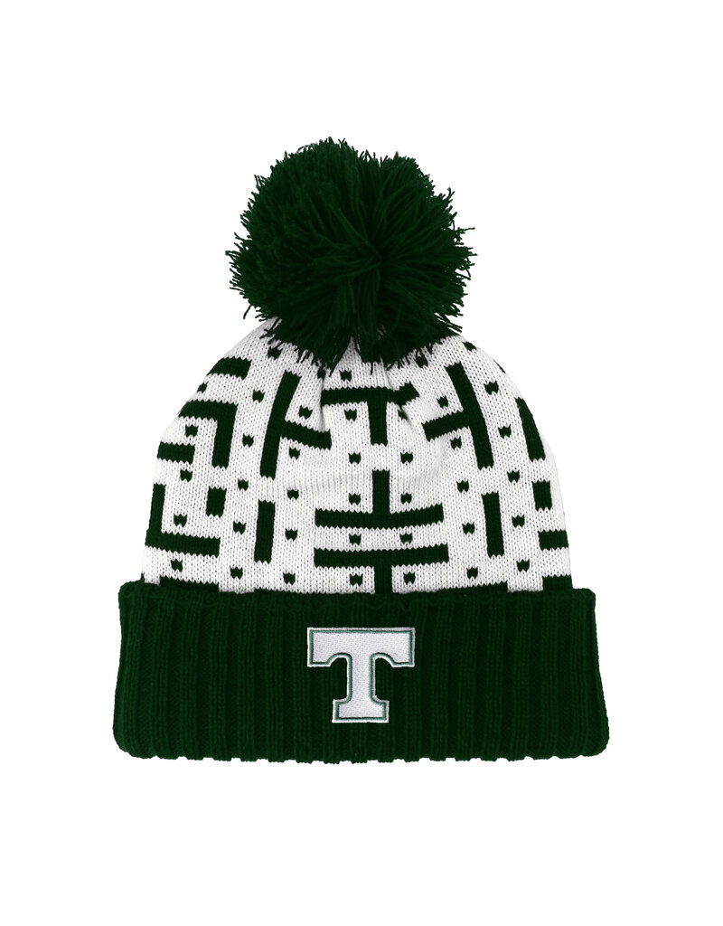 Logo Fit Green/White Pacman Knit Hat