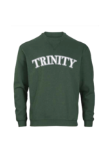 Boxercraft Final Sale Green Fleece Soft Fleece Crew with Applique