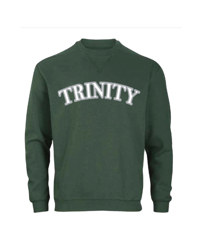 Boxercraft Green Fleece Soft Fleece Crew with Applique