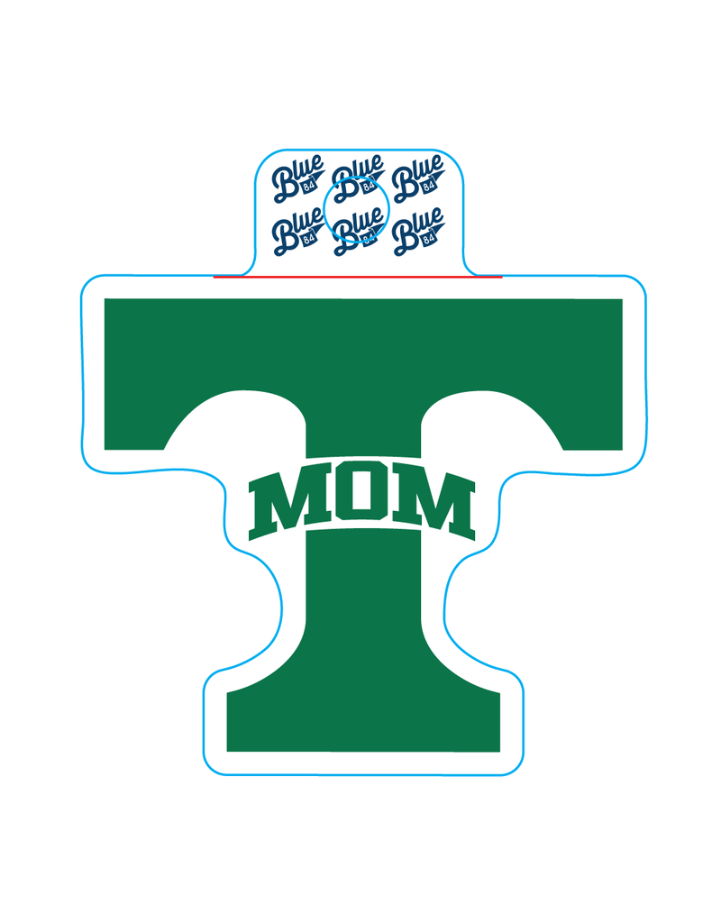 Blue 84 Mom Sticker