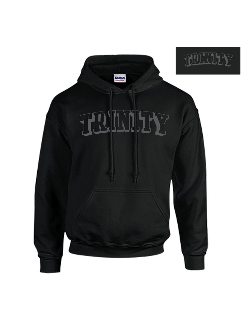 Gildan Black Hoodie Tonal Sweatshirt
