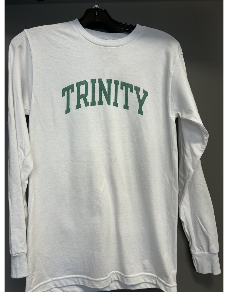 Final Sale  Soft White Cotton Long Sleeve Trinity Arched