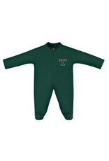 Creative Knitwear Creative Knitwear Bodysuit Footed Romper Green