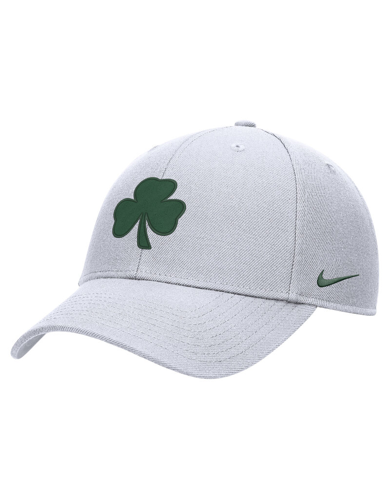 Nike Nike White DriFit Club Structured Hat Shamrock Logo