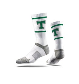 Strideline Trinity White Socks with  Power T