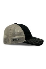 Game Black Shamrock Trucker Hat with Rock on Side