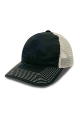 Game Black Shamrock Trucker Hat with Rock on Side