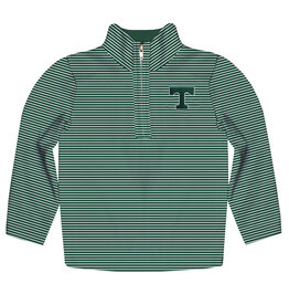 Vive La Fete Youth Green Stripe 1/4 ZIp