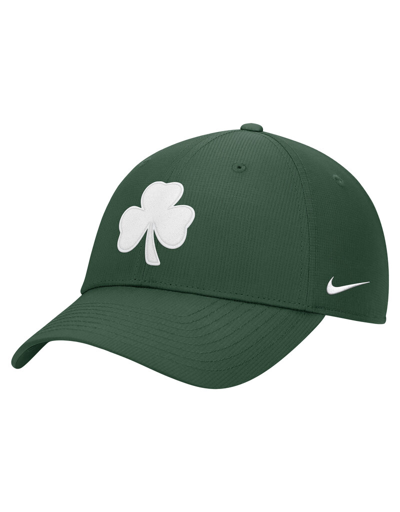 Nike Nike Club Structured Swooshflex Green Hat Shamrock Logo