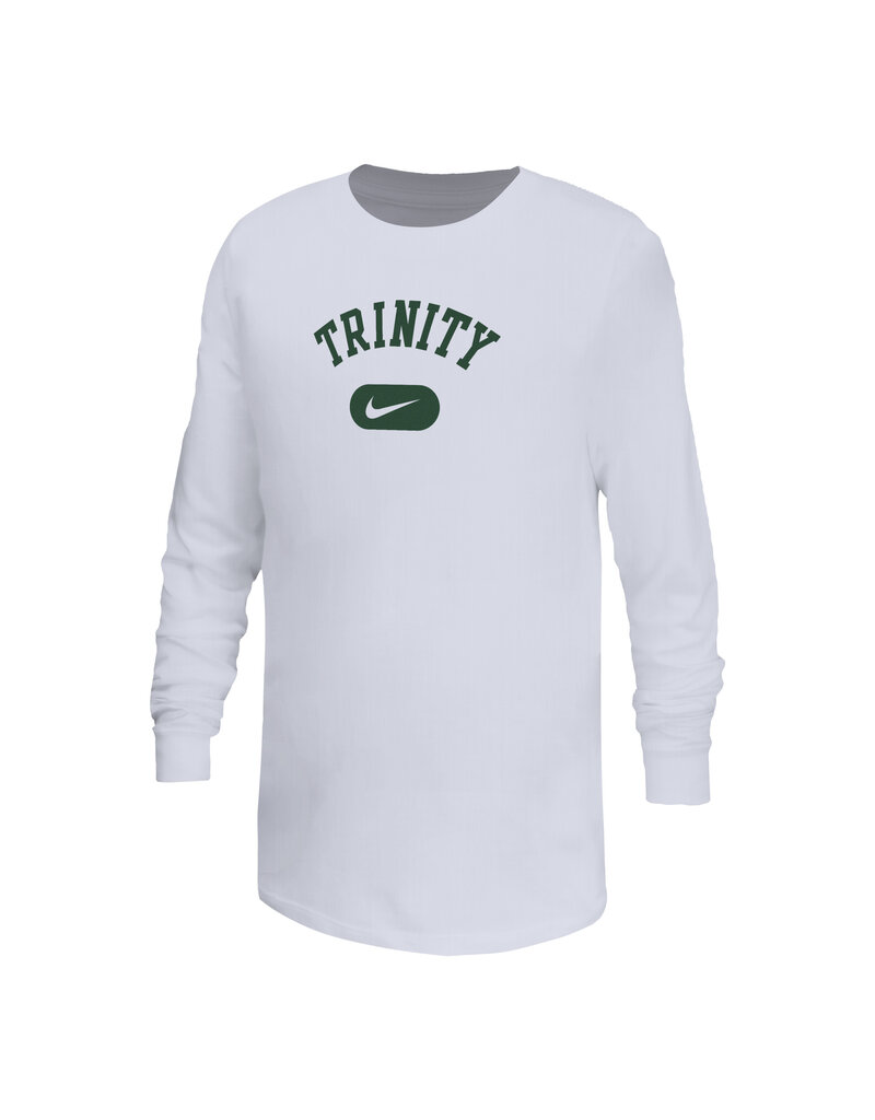 Nike Nike Youth White Classic Dri Fit Long Sleeve