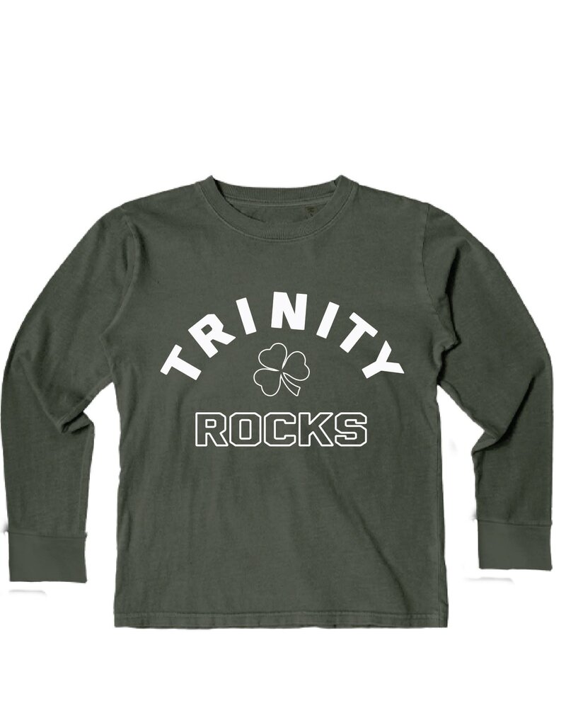 Blue 84 Youth Cotton Forest/Grey Tee L/S