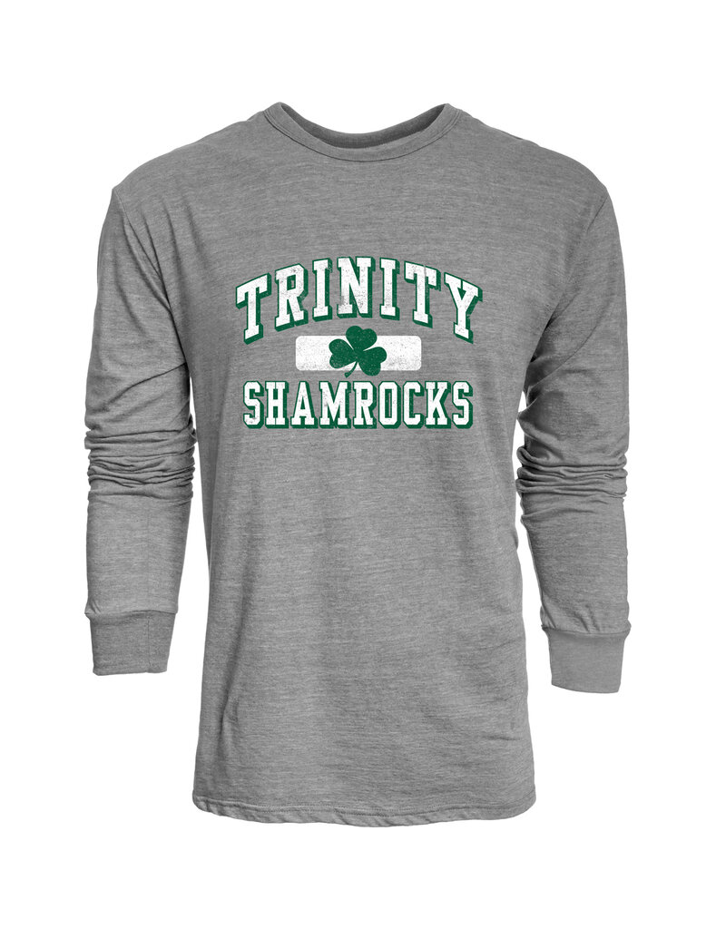 Blue 84 Final Sale Trinity Shamrocks Ringspun Heather CottonTee L/S