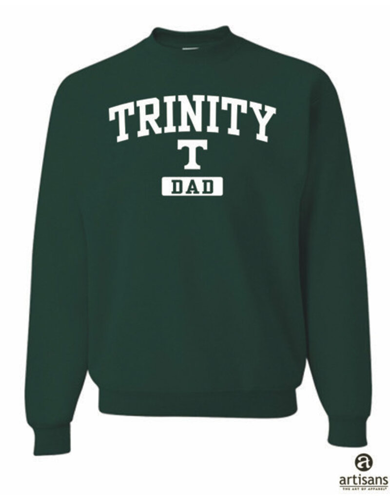 League Trinity Cotton Green Dad Crew