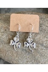 McTrinkets Shamrock Silver Earrings