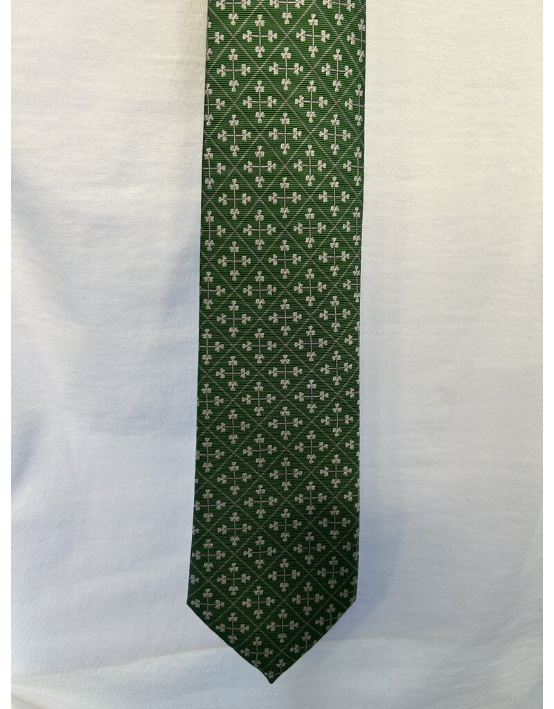Candor Threads New Shamrock/power T Design Tie Woven Silk