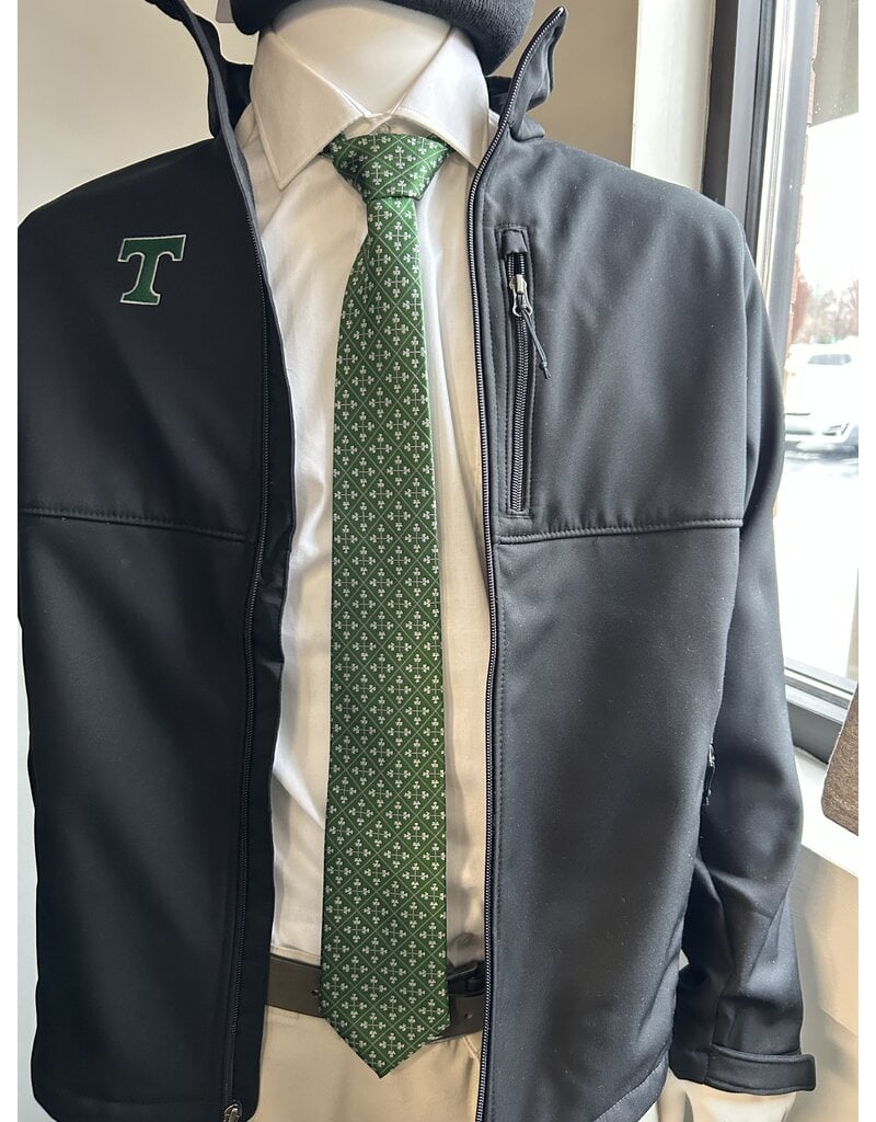 Candor Threads New Shamrock/power T Design Tie Woven Silk