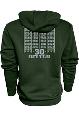 Blue 84 2025 State Football Champions Green Hoodie