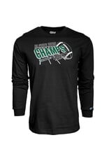 Blue 84 2025 State Football Champions Black Long Sleeve Cotton Tee
