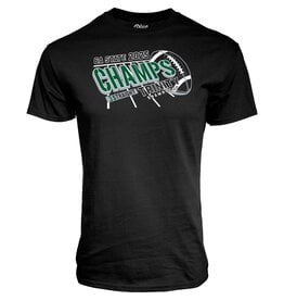 Blue 84 2025 State Football Champions Black Short Sleeve Cotton Tee