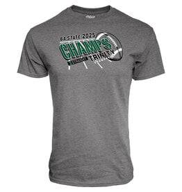 Blue 84 2025 State Football Champions Graphite Short Sleeve Cotton Tee
