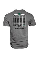 Blue 84 2025 State Football Champions Graphite Short Sleeve Cotton Tee