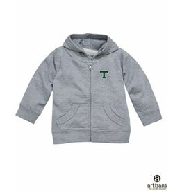 Artisans Toddler Zip-up grey hoodie