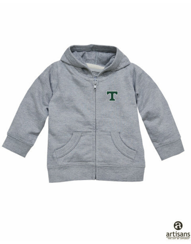 Artisans Toddler Zip-up grey hoodie
