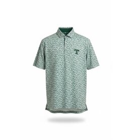 Horn Legend Performance Green Lacrosse Pattern HL1114 Polo