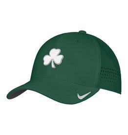 Nike Nike Club Structured Fitted Swooshflex Green Hat Shamrock Logo